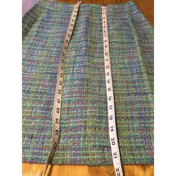 Lew Magram Collection Womens Vintage  2-Piece Blazer & Skirt Set Size 8 Multicol - Picture 11 of 11